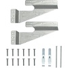 image:imagePHS Wall Buddies Picture Hangers Holds 60 lb 5 Pack with Nails amp Screws  Selfleveling sawtooth mounting brackets for flush mount on wood picture frames holds 30 lb