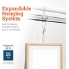 image:imagePHS White Picture Rail Hooks 12 Pack for Rail Molding No Wall Damage  Steel rail molding hooks white finish for picture rail molding gallery hanging system no nail holes12 Pack