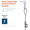 image:imagePHS White Picture Rail Hooks Holds 8 lb 10 Pack  Sclip design fits ogee picture rail molding compatible with rail hanging systems for frames photos amp artwork25