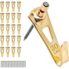 image:imagePHS 30 lb Plaster Wall Picture Hanging Hooks with Nails 25 Pack  Drywall hooks picture frame hangers painting hangers pinsized holes wall decors mirrors amp canvas art