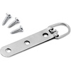 image:imagePHS 3Hole DRing Picture Hangers Holds 50 lb 30 Pack with Screws  Heavy duty picture hangers 3hole strap D ring hangers doubled steel for frames and art screws included100 Pack
