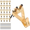 image:imagePHS 50 lb Brass Picture Hanging Hooks 20 Pack  Renter friendly picture hanging brass and alloy steel drywall amp plaster walls frames mirrors amp canvas art100 Pack