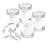 image:imagePHS Clear Acrylic Sign Standoffs 13 mm x 19 mm 4 Pack for 5 mm Panels  Wallmount standoff spacers floating display effect includes screws amp anchors for signs posters amp art25mm x 25mm  4 Pack