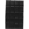 image:imagePHS Clear Rubber Bumpers 1 in Square 20 Pack  Selfadhesive rubber pads kitchen cabinet door bumpers drawer stops noise dampening glass amp frame backsBlack