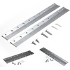 image:imagePHS French Cleat Hanger 10 in Holds 50 lbs 2 Pack  Heavy duty aluminum Zclips mirror brackets for wall mount whiteboards headboards silver finish2 Pack