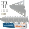 image:imagePHS French Cleat Hanger 18 in Holds 90 lb 10 Pairs  Heavy duty mirror hanging kit with aluminum z brackets mounting hardware for mirrors whiteboards amp headboards10 Pack