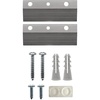 image:imagePHS French Cleat Hanger 3 in Holds 15 lb 3 Pairs with Screws amp Anchors  Aircraftgrade aluminum cleats includes bumpers for frames mirrors amp wall art
