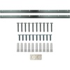 image:imagePHS French Cleat Hanger 30 in with Screws amp Anchors for Mirrors  Aluminum french cleat hanger z bar clip 30 inch includes anchors and bumpers for mirrors art cabinets 1 pack10