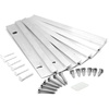 image:imagePHS French Cleat Hanger 6 in Holds 50 lb 3 Pairs  Aluminum z clips mirror hanging hardware mounting brackets for cabinets frames amp whiteboards3 Pairs