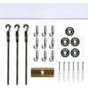 image:imagePHS Gallery Rail System Kit 79 in Holds 154 lb Steel Cords  TR100 wall track steel cords amp artwork hooks complete art hanging system easy installation1
