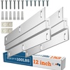 image:imagePHS Light French Cleat Hanger 12 in Holds 100 lbs 2 Pack  Heavy mirror hanging kit aluminum z clips for hanging headboard wall mount includes screws amp achors