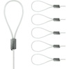 image:imagePHS Nylon Hanging Cables 72 in Holds 25 lb 5 Pack  Clear 2 mm loopend nylon cables compatible with picture rail systems ideal for gallery wall displays20