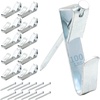 image:imagePHS Picture Hanging Hooks Holds 30 lb 100 Pack with Nails for Frames  Heavy duty nickel wall hangers picture hanging hardware for frames mirrors canvas amp artwork100 lb 10Pack
