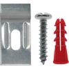 image:imagePHS Security Picture Hanging Brackets 100 Pack with Screws amp Anchors  Antitheft wall support brackets for 11 metal amp wood frames secure art displays in hotels amp public spaces