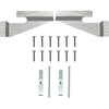 image:imagePHS Wall Buddies Picture Hangers Holds 60 lb 5 Pack with Nails amp Screws  Selfleveling sawtooth mounting brackets for flush mount on wood picture frames holds 30 lb