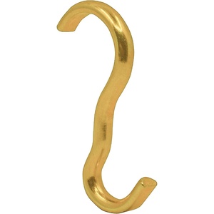 image:imagePHS Brass Picture Rail Hooks Holds 25 lb 25 Pack  Molding hooks for picture rail hanging systems gallery rails dorm rooms amp art hanging10 Pack