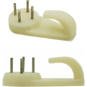 image:imagePHS Concrete Wall Hooks Holds 30 lb 20 Pack  Large invisible plastic hardwall hangers no drill picture hooks for brick concrete cinder block walls frames amp art