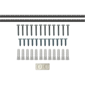 image:imagePHS Heavy Duty French Cleat Hanger 30 in Holds 250 lb  Aluminum z clips mirror hanging kit includes screws anchors amp bumpers for cabinets amp wall art
