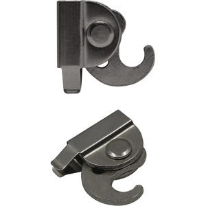 image:imagePHS Monkey Hangers Holds 33 lb 4 Pack for French Gallery Rods  Adjustable clamping hooks fits 4 mm square gallery rods compatible with french gallery hanging systems