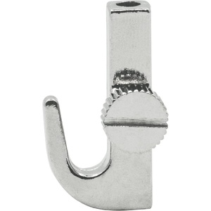 image:imagePHS Picture Rail Hooks Holds 44 lb 10 Pack for Nylon Cords  Adjustable sidescrew Jhooks for gallery rails amp picture hanging systems fits 152 mm nylon cords amp steel cables