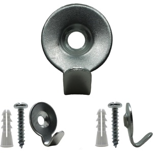 image:imagePHS Steel Utility Hanger Holds 30 lb 20 Pack with Screws  Heavyduty wall hooks zincplated finish includes anchors amp screws for frames mirrors amp wall decors20