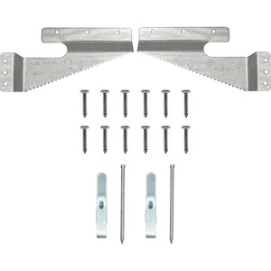 image:imagePHS Wall Buddies Picture Hangers Holds 60 lb 5 Pack with Nails amp Screws  Selfleveling sawtooth mounting brackets for flush mount on wood picture frames holds 30 lb