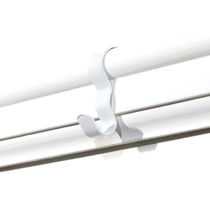 image:imagePHS White Picture Rail Hooks 12 Pack for Rail Molding No Wall Damage  Steel rail molding hooks white finish for picture rail molding gallery hanging system no nail holes12 Pack
